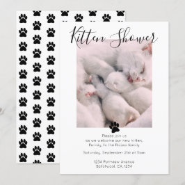 Convites Adoção Personalizada de Gato Personalizada de Gota