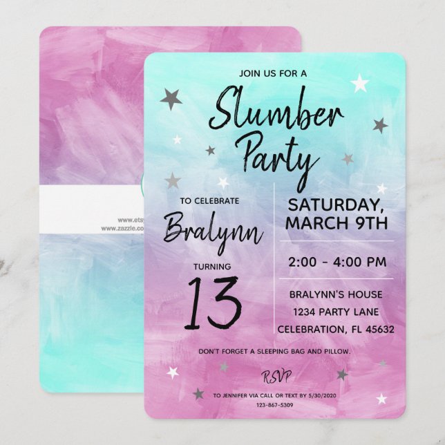 Convites Adolescente Rapariga Maravilha de Aniversário (Frente/Verso)