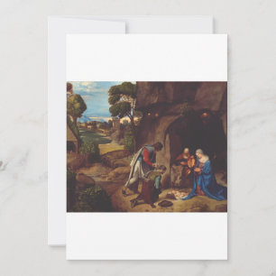 Convites Adoração dos Pastores por Giorgione