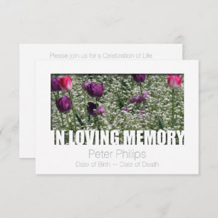 Convites Adorando a memória Modelo 11 Celebração da vida