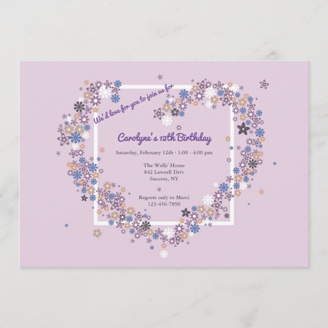 Convites Adoraríamos que se juntasse a nós (Frente)