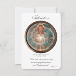 Convites Adoration, Act of Spiritual Communion, Prayer Card