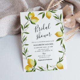 Convites adorável chá de panela de folhagem de limão