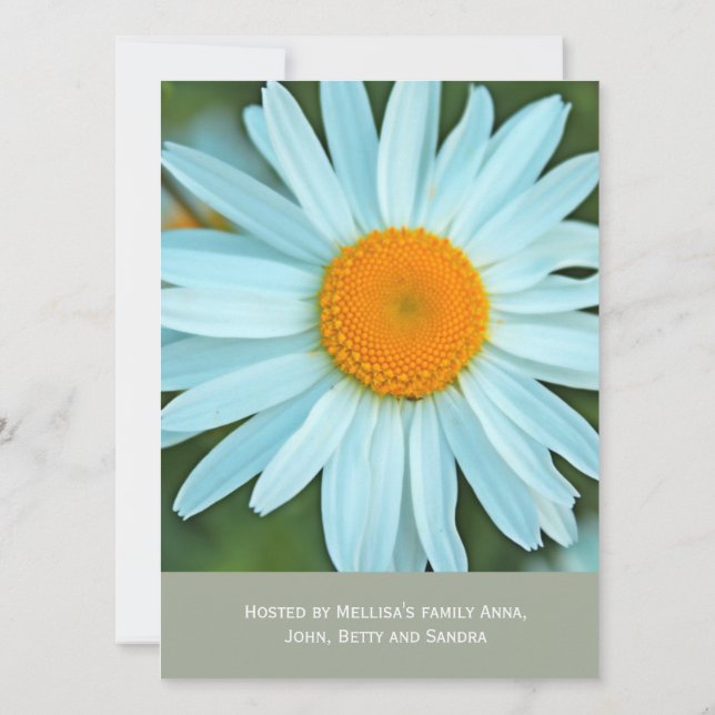 Convites Adorável, convidando o casamento das flores de mar (Verso)