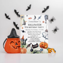 Adorável Halloween de Aniversário de criança de Aq