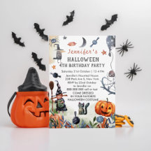 Adorável Halloween de Aniversário de criança de Aq