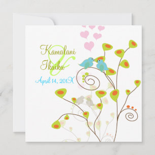 Convites Adoro pássaros, adicione seu passado...