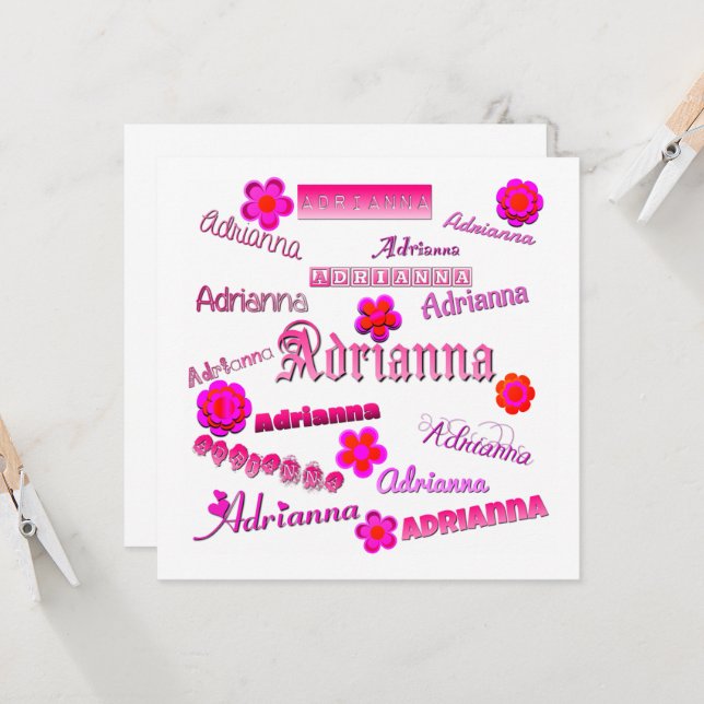 Convites Adrianna Floral Pop Art (Frente/Verso In Situ)