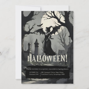 Convites Adulto Gótico Spookit Figurume & Cocktail Hallowee