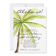 Adulto Surprise aniversário de 40 anos Tropical Al