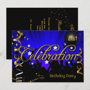 Convites Adultos ou adolescentes com celebrações de Festa d