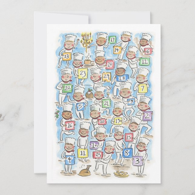 Convites Advento dos Chefs de Natal (Frente)