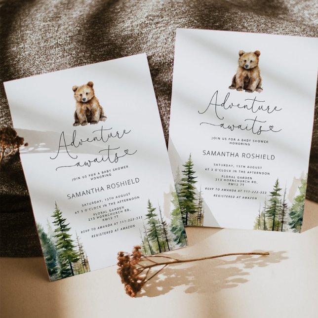 Convites Adventure aguarda chá de fraldas (Criador carregado)