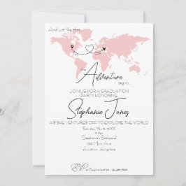 Convites Adventure Begins College Graduation Party