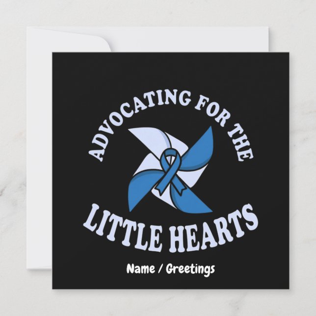 Convites Advocating for Little Hearts Child Abuse Preventio (Frente)