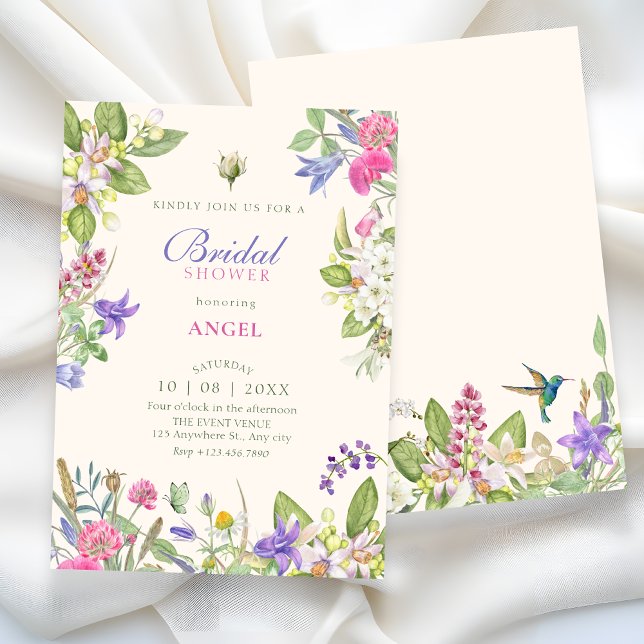 Convites Aesthetic floral garden bridal shower (Criador carregado)