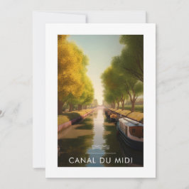 Convites Affiche Canal du midi - France - illustration