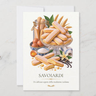 Convites Affiche Savoiardi – Vintage Italian Dessert