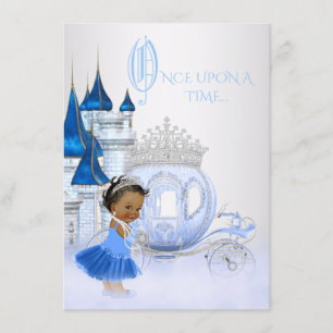 Convites África Americana Cinderela Princesa Birthday