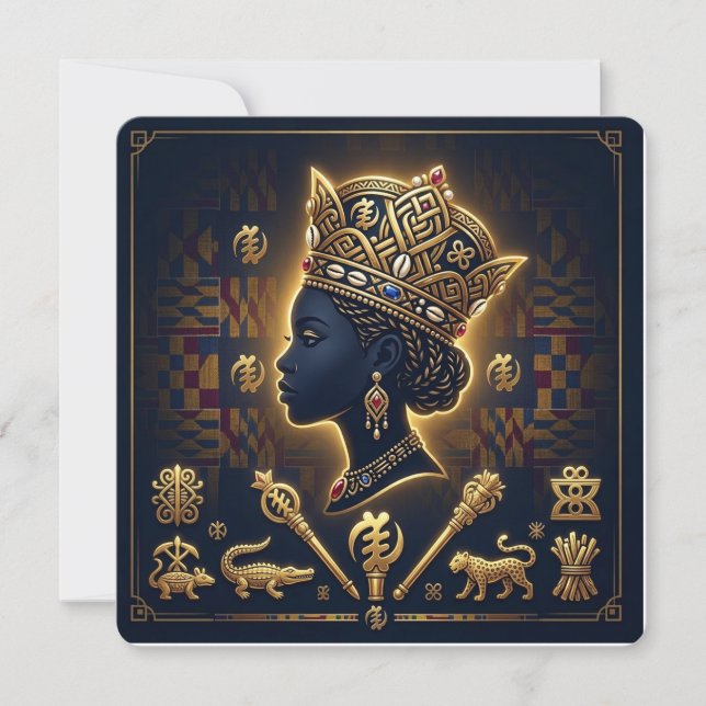 Convites Africa Queen  (Frente)