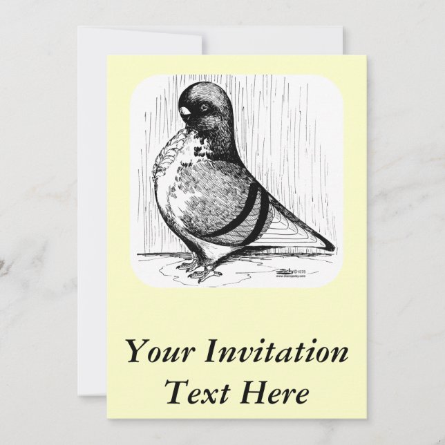 Convites African Owl Pigeon 1978 (Frente)