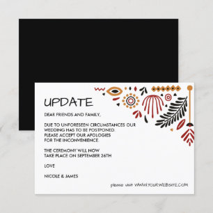 Convites Africana ATUALIZAÇÃO DO CASAMENTO DE Ancara Ken