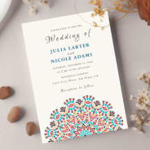 Agate Turquoise Teal & Wine Floral Mandala Casamen