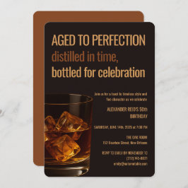 Convites Aged to Perfection | Whisky Birthday