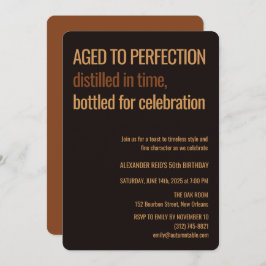 Convites Aged to Perfection | Whisky Birthday