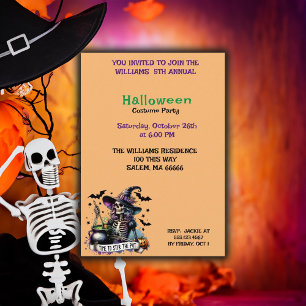 Convites Agite a festa do Halloween do Pote