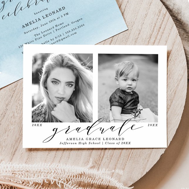 Convites Agora e depois a Festa de formatura de Fotografias (Criador carregado)