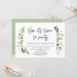 Convites Agora é hora de festejar, Festa de Casamento Íntim