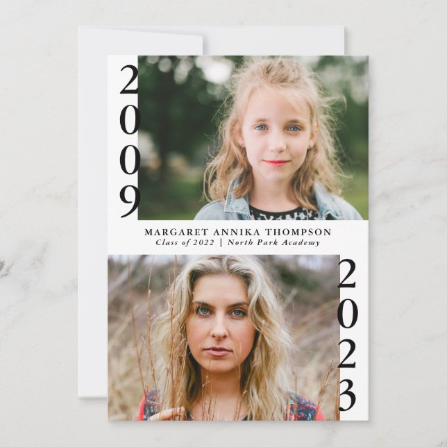 Convites Agora, Festa de formatura de múltiplas fotos do Fo (Frente)