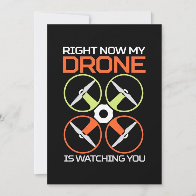 Convites Agora Mesmo Meu Drone (Frente)