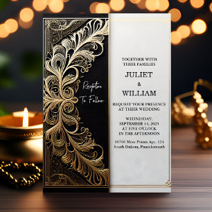 Convites Agora Vintage Lace Floral Gold Foil Emboscada Casa