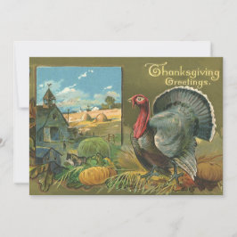 Convites Agradecimento de Ação de Graças Antigo, Peru na Fa