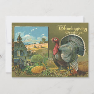 Convites Agradecimento de Ação de Graças Antigo, Peru na Fa