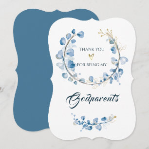 Convites AGRADecimento Personalizado por ser meus Padrinhos