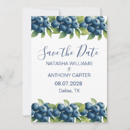 Convites Água-forte Casamento Mirtilo Save the Date