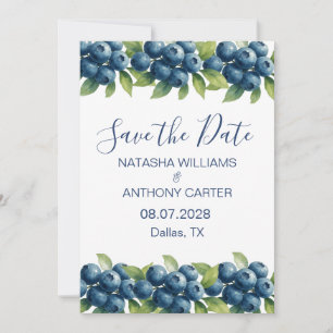 Convites Água-forte Casamento Mirtilo Save the Date