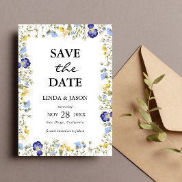 Convites Água-forte Floral de Outono Casamento Salvar a Dat