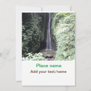 Convites água oceano praia foto adicionar nome texto local