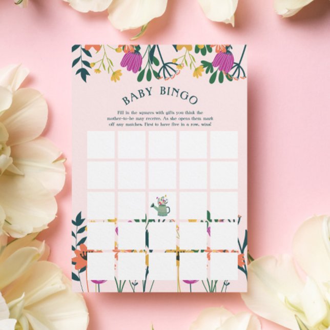 Convites Água Rosa Pode Blogar Jogo De Bingo De Chá de fral (Criador carregado)