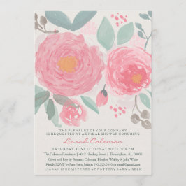 Convites Aguarela pintado mão nupcial ou chá de fraldas