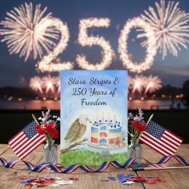 Convites Águia Americana do 250º Dia da Independência com B