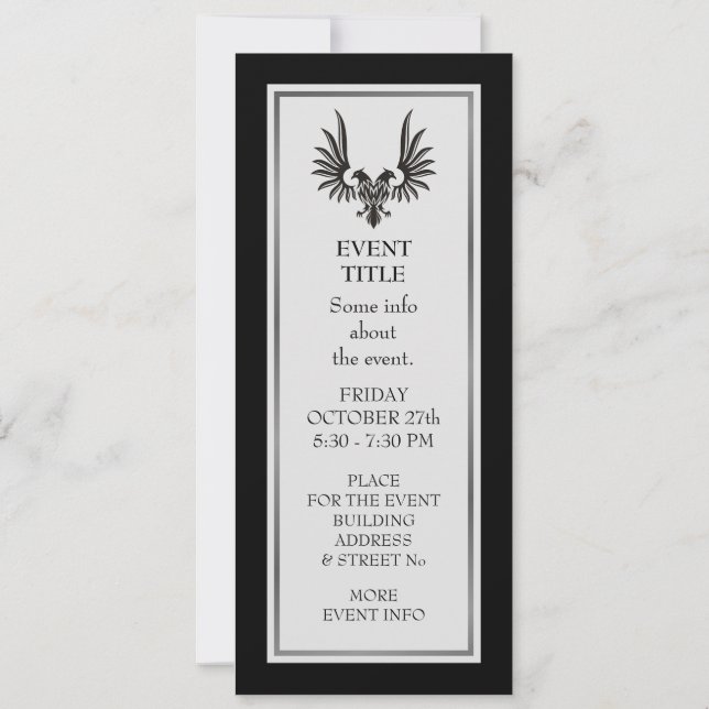 Convites Águia com duas cabeças (Verso)