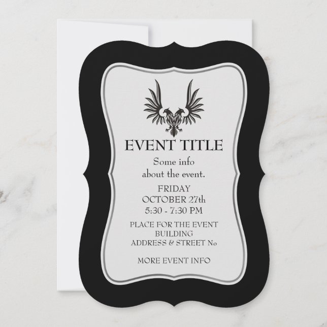 Convites Águia com duas cabeças (Verso)