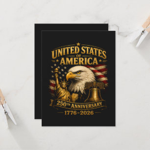 Convites Águia do 250º Aniversário dos Estados Unidos da Am