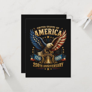 Convites Águia do 250º Aniversário dos Estados Unidos da Am