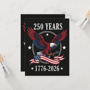 Convites Águia e Bandeira 250 Anos 1776-2026 250º